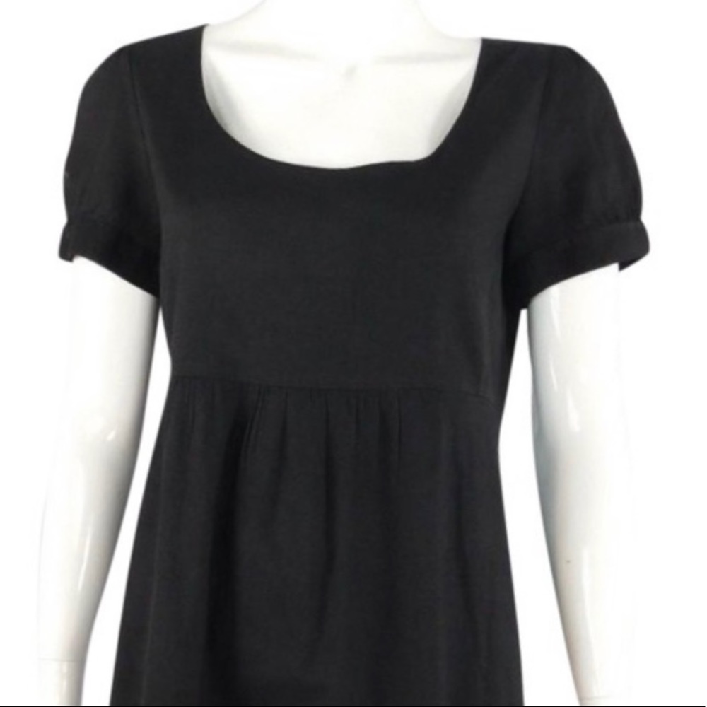 Theory empire waist linen dress